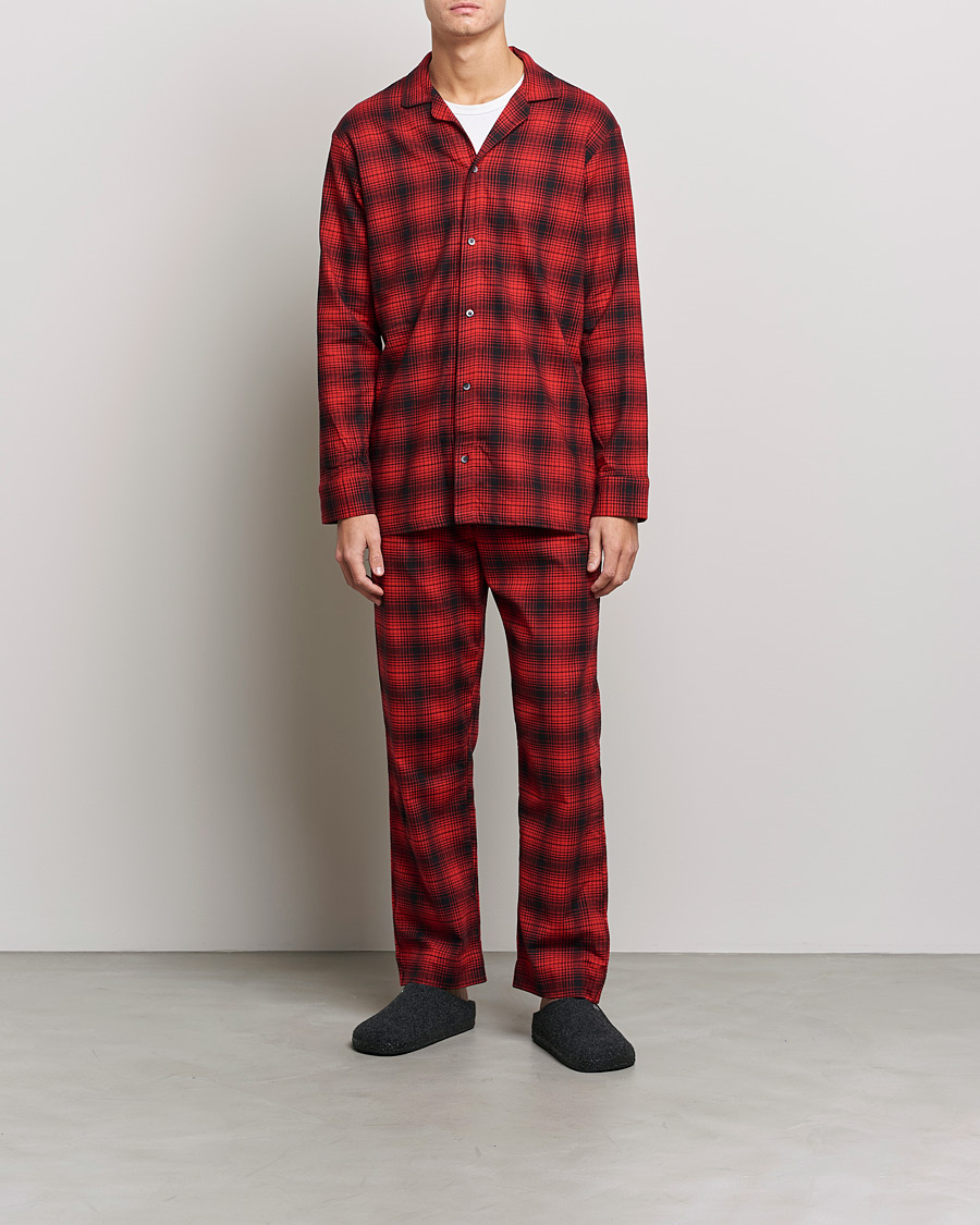 Herre | Calvin Klein | Calvin Klein | Cotton Checked Pyajama Set Red/Black