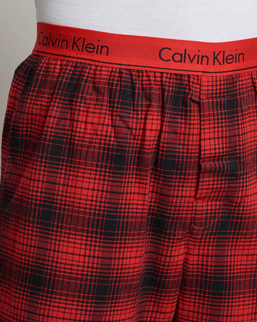 Herre | Pyjamas & Morgenkåber | Calvin Klein | Cotton Checked Pyajama Set Red/Black