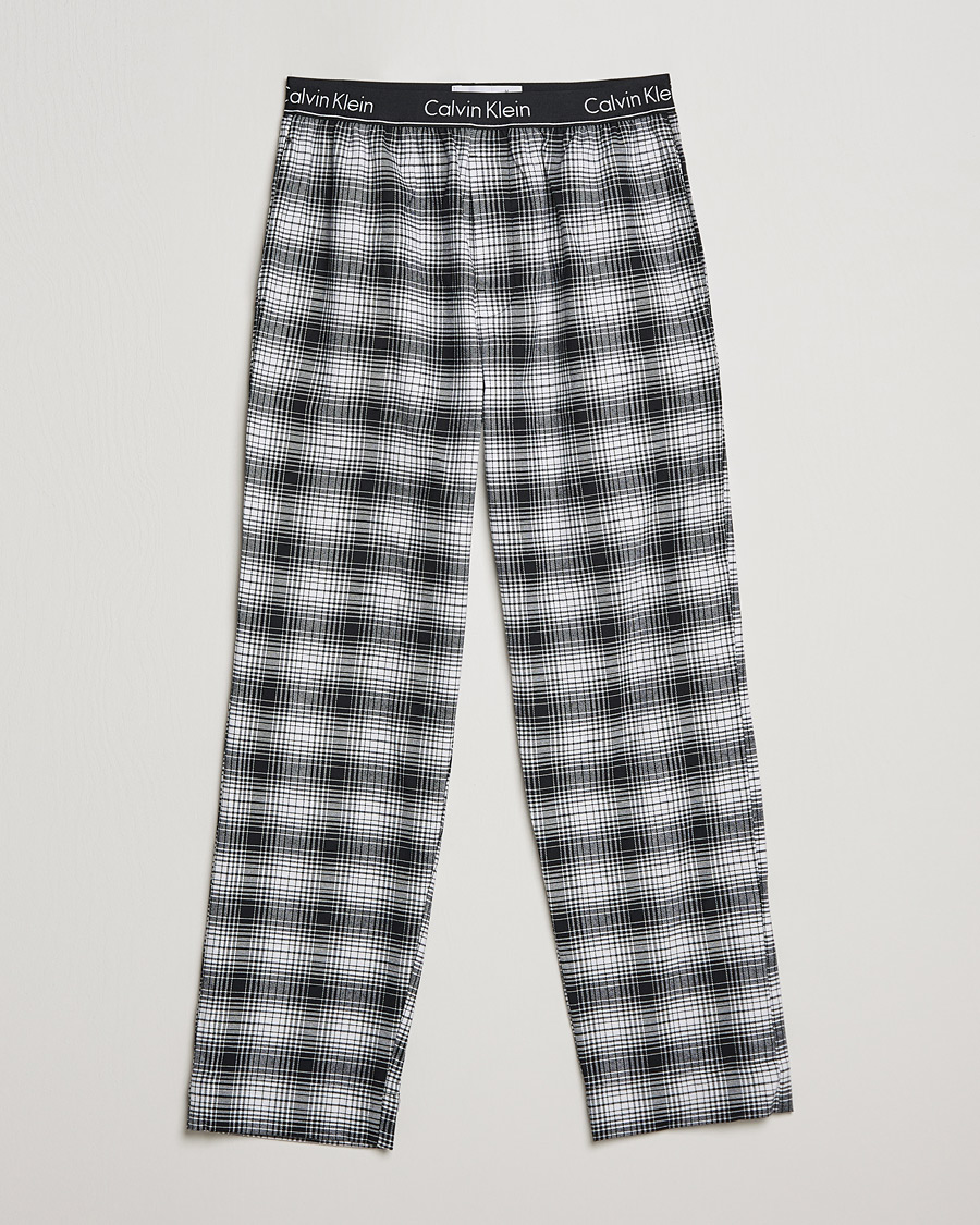 Brushed Cotton Checked Pyjama Black/White - CareOfCarl.d