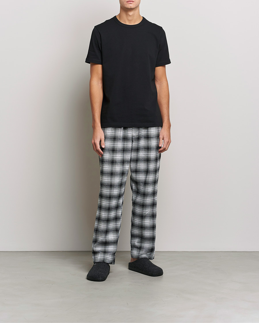 Herre | Pyjamas & Morgenkåber | Calvin Klein | Brushed Cotton Checked Pyjama Pants Black/White