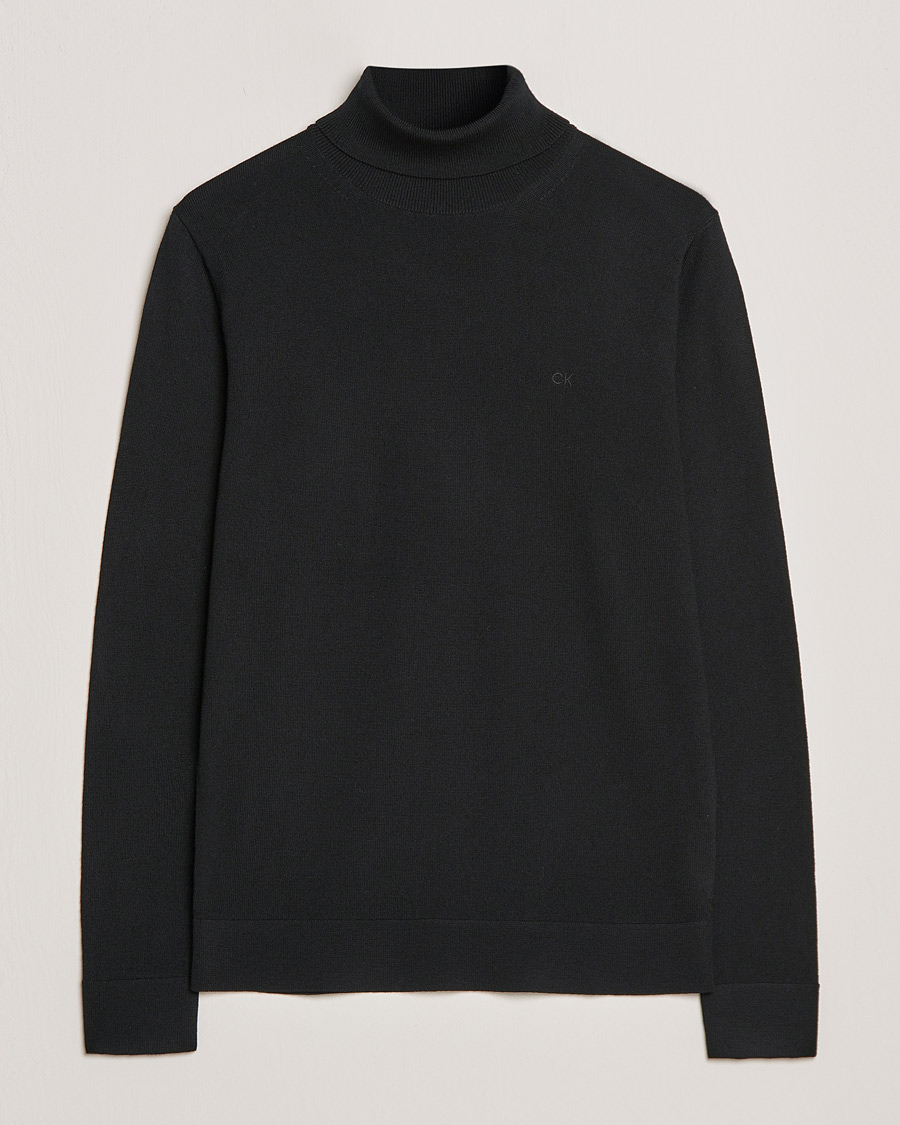 Herre | Trøjer | Calvin Klein | Superior Wool Rollneck Black