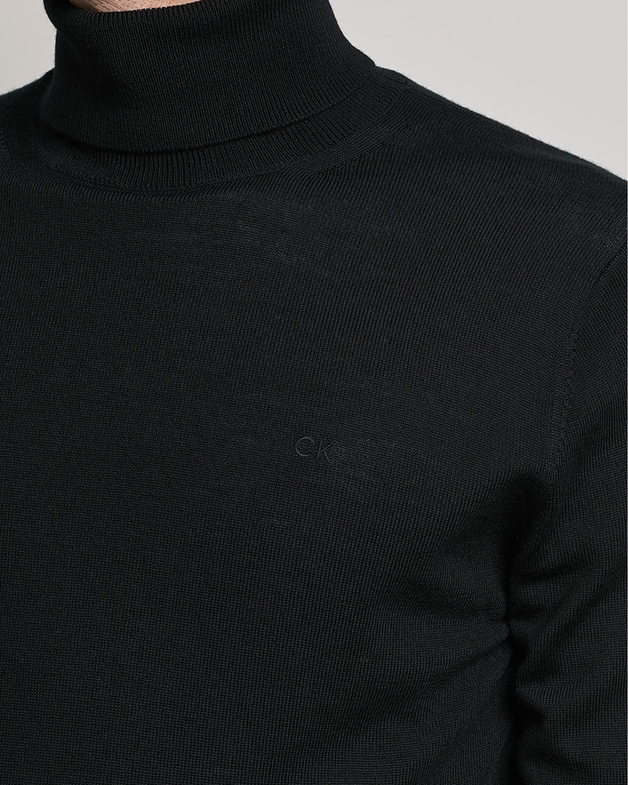 Herre | Trøjer | Calvin Klein | Superior Wool Rollneck Black