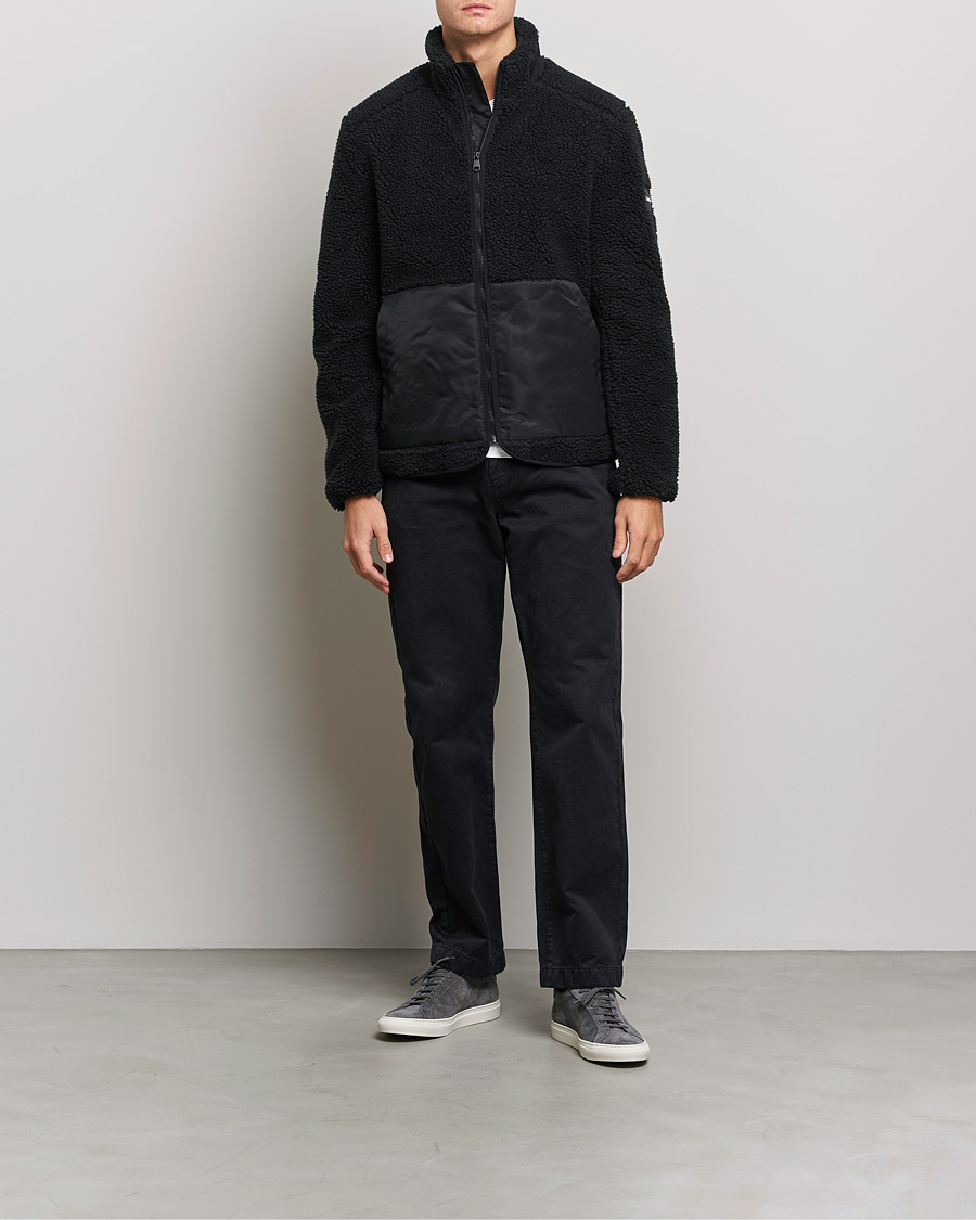 Herre | Trøjer | Calvin Klein | Teddy Full Zip Sweater Black