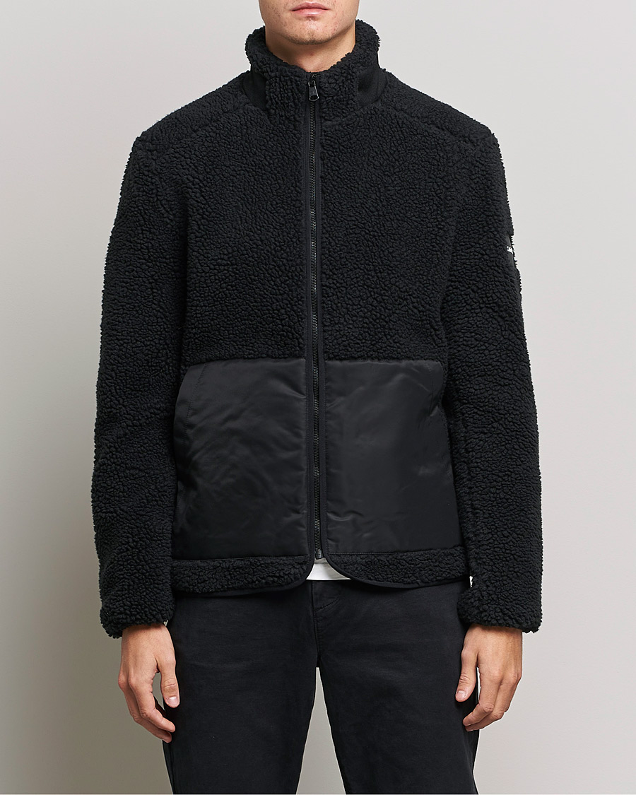 Herre | Fleecetrøjer | Calvin Klein | Teddy Full Zip Sweater Black