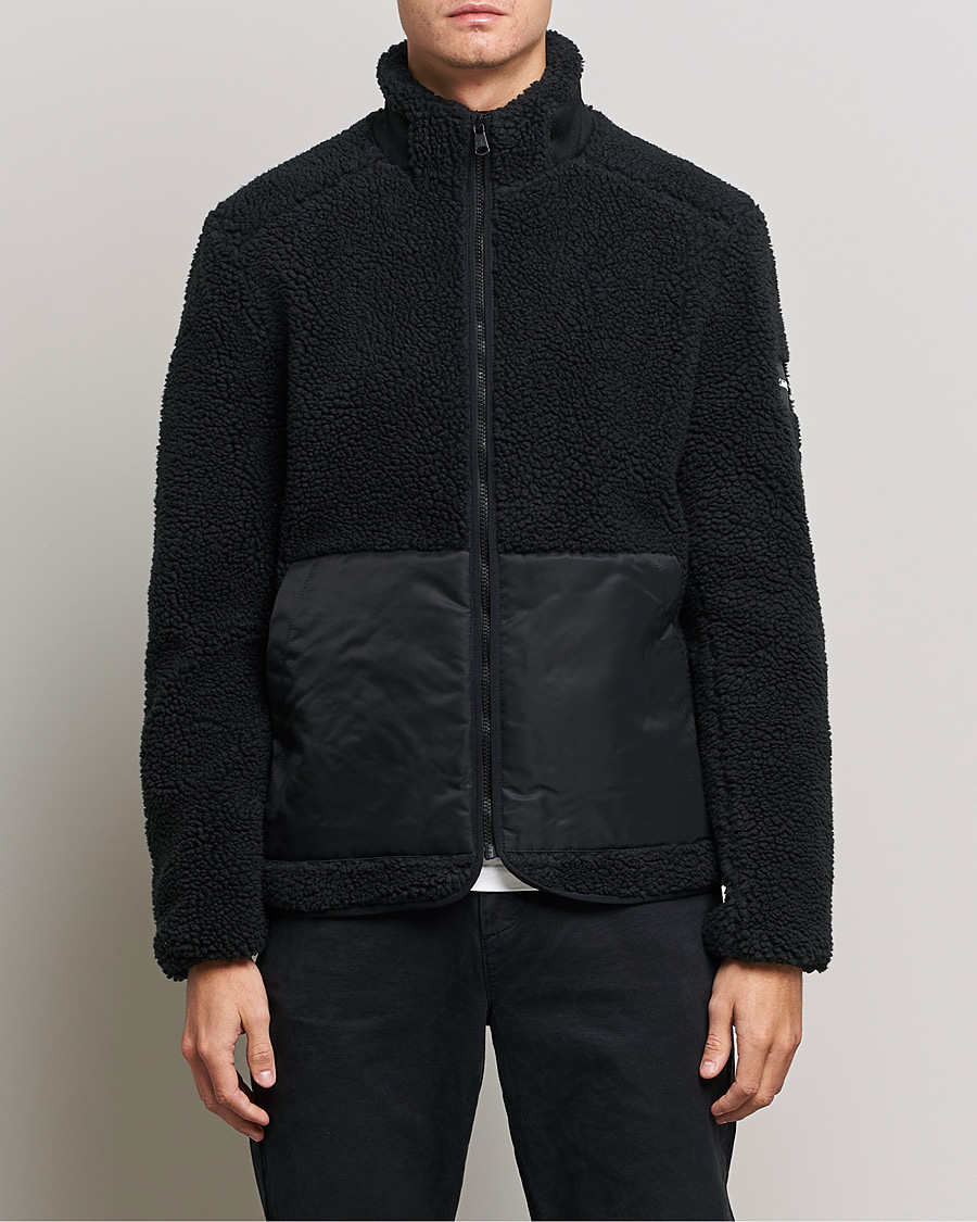 Herre | Trøjer | Calvin Klein | Teddy Full Zip Sweater Black