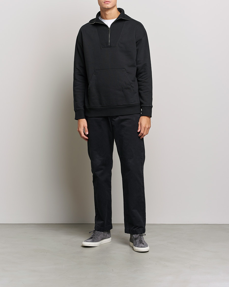 Herre | Calvin Klein | Calvin Klein | Heavy Fleece Half Zip Sweater Black