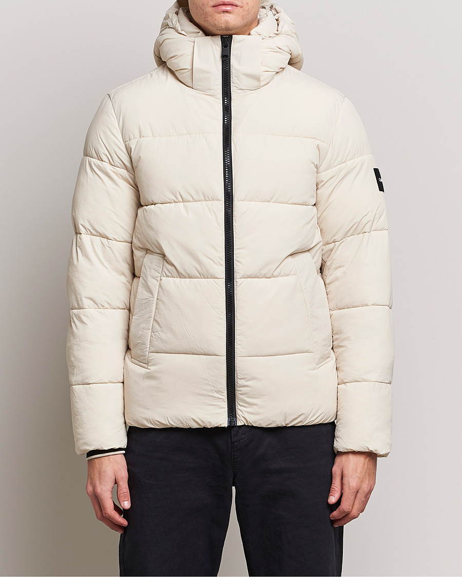 Herre | Jakker | Calvin Klein | Crinkle Nylon Puffer Jacket Stony Beige