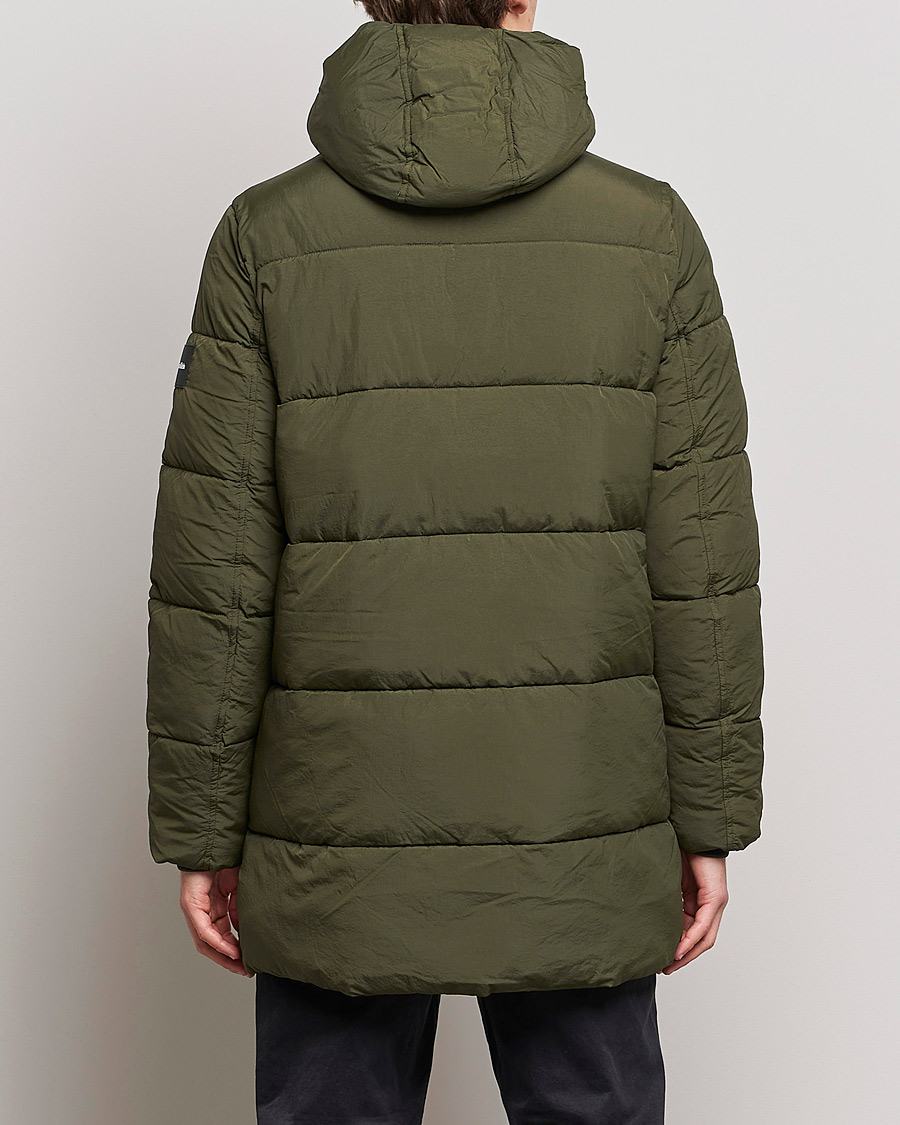 Herre | Jakker | Calvin Klein | Crinkle Nylon Long Puffer Jacker Dark Olive