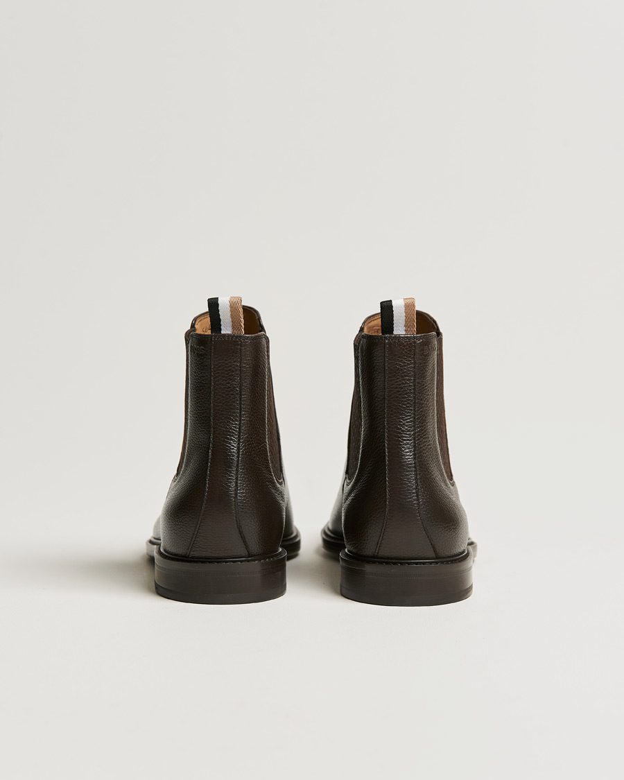 Herre | BOSS Lisbon Leather Chelsea Boots Dark Brown | BOSS BLACK | BOSS Lisbon Leather Chelsea Boots Dark Brown