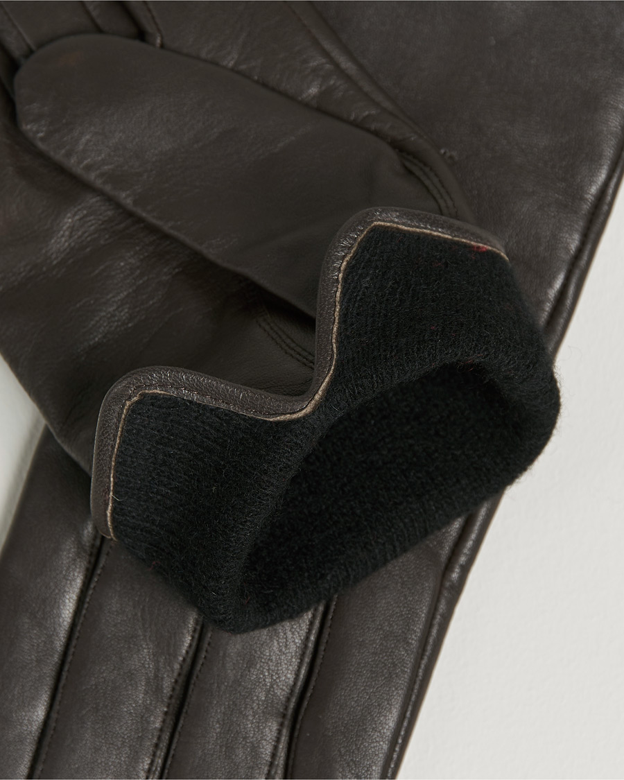 Herre | Hainz Leather Gloves Medium Brown | BOSS BLACK | Hainz Leather Gloves Medium Brown