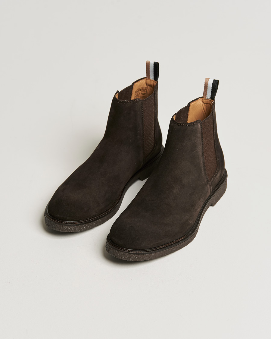 Herre | BOSS Tunley Suede Chelsea Boots Dark Brown | BOSS BLACK | BOSS Tunley Suede Chelsea Boots Dark Brown