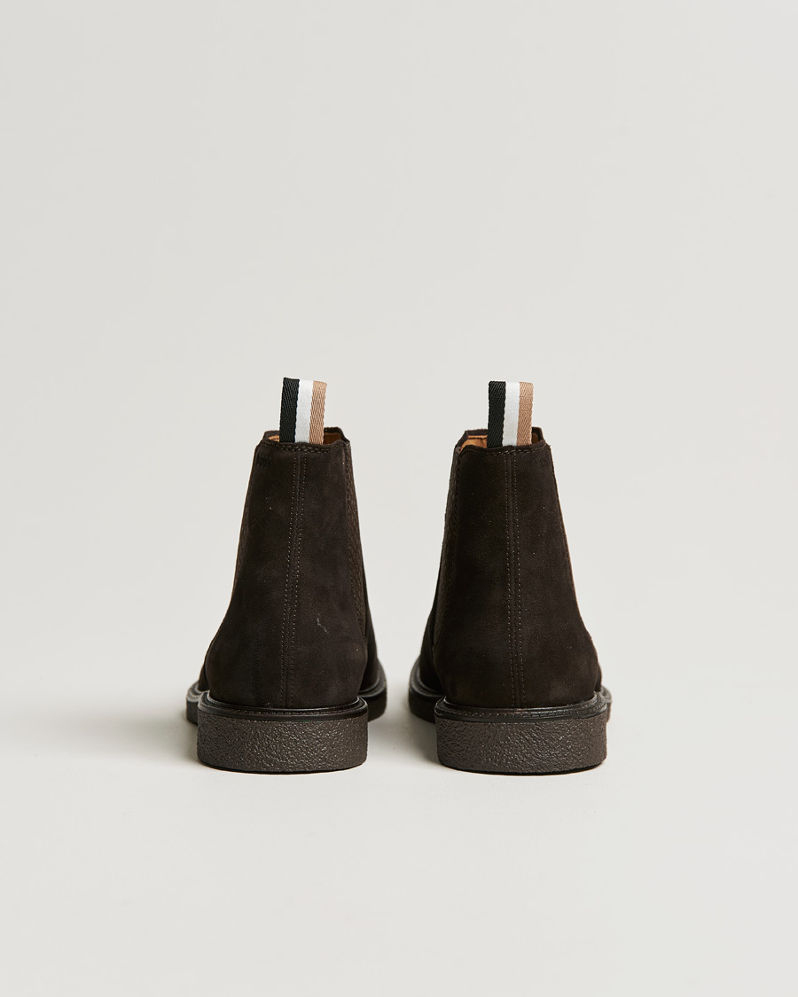 Herre | BOSS Tunley Suede Chelsea Boots Dark Brown | BOSS BLACK | BOSS Tunley Suede Chelsea Boots Dark Brown