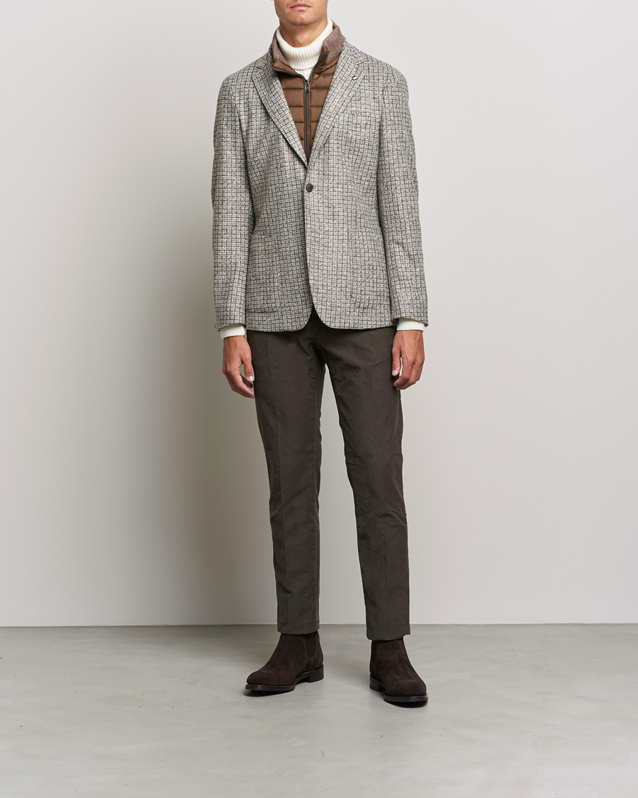 Herre | Blazere & jakker | BOSS BLACK | Hanry Wool Checked Patch Pocket Blazer Silver