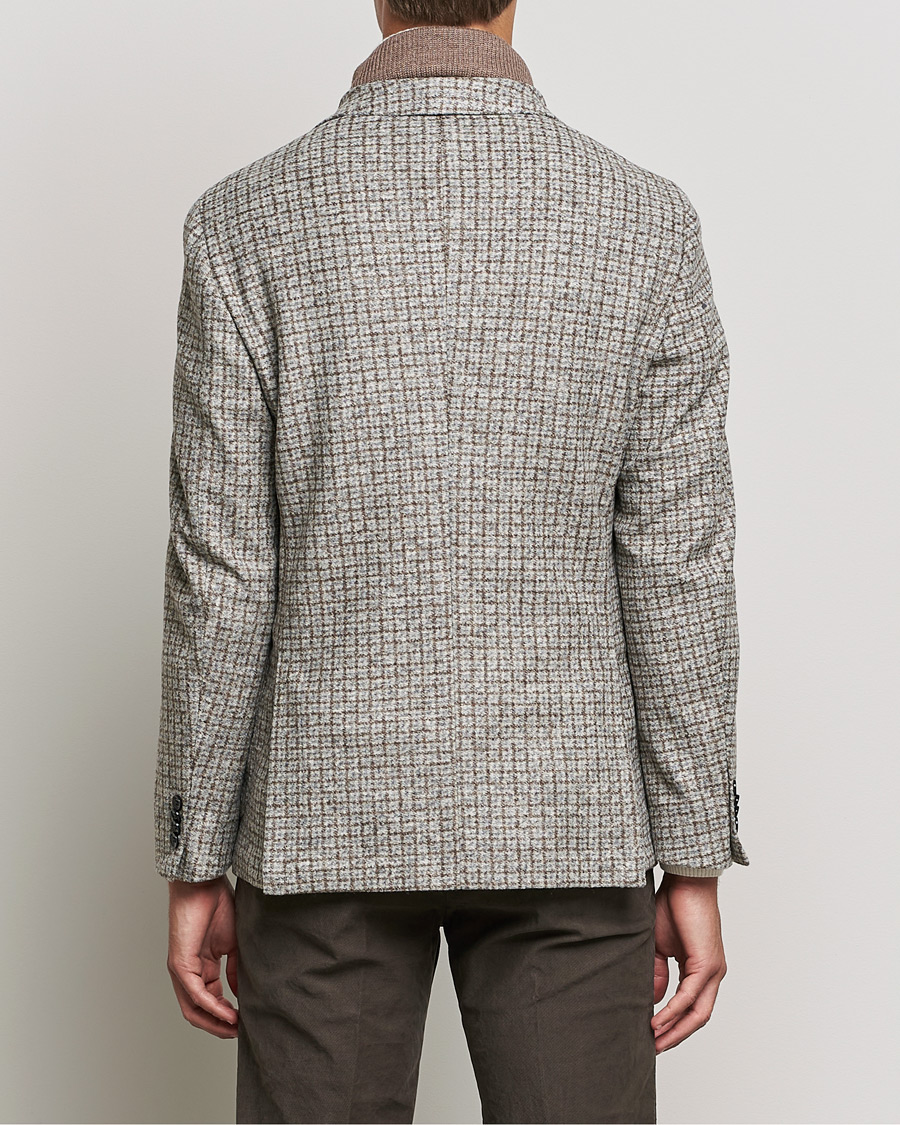 Herre | Blazere & jakker | BOSS BLACK | Hanry Wool Checked Patch Pocket Blazer Silver