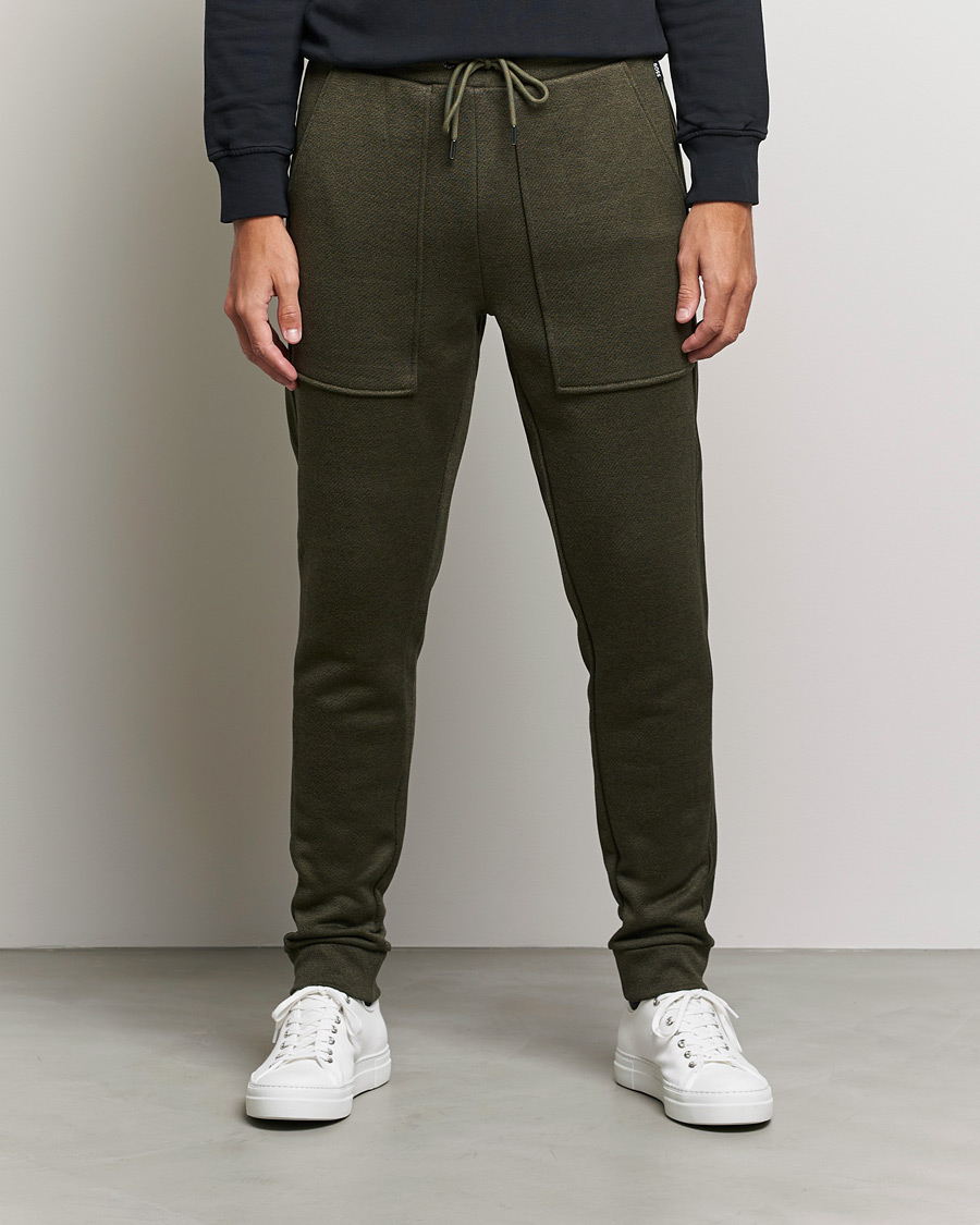 Herre | Bukser | BOSS BLACK | Lamont Drawstring Trousers Open Green