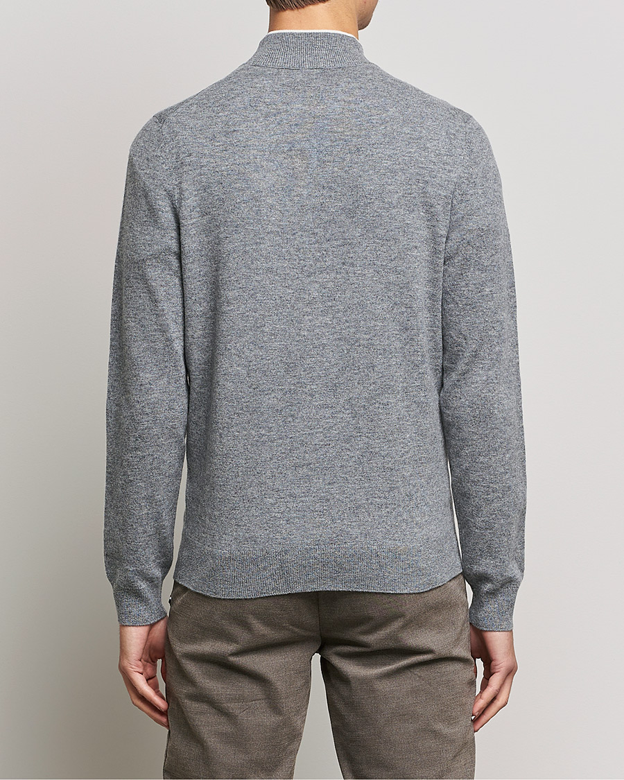 Herre | Trøjer | BOSS BLACK | Barlo Lambswool Half Zip Silver