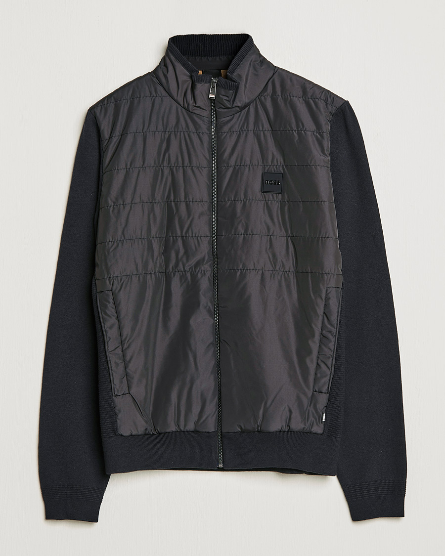 Herre | Trøjer | BOSS BLACK | BOSS Lavando Hybrid Full Zip Black