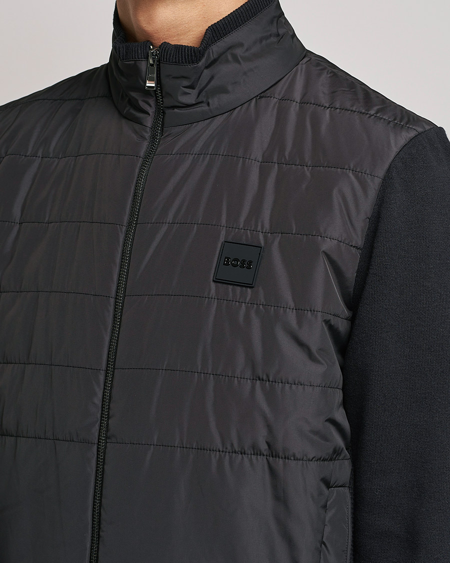 Herre | Trøjer | BOSS BLACK | BOSS Lavando Hybrid Full Zip Black