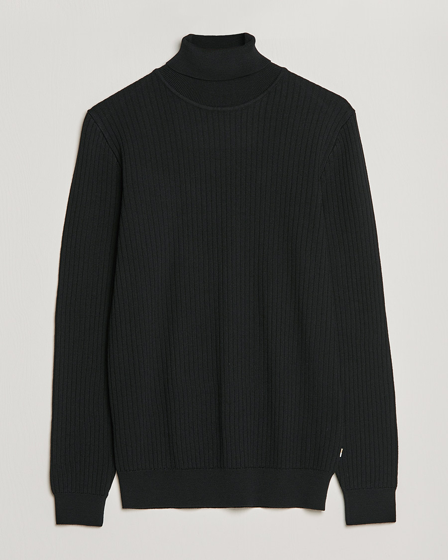 Herre | Trøjer | BOSS BLACK | Lanerio Chunky Structured Polo Black