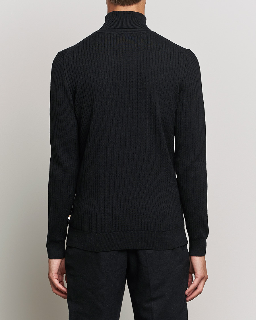 Herre | Trøjer | BOSS BLACK | Lanerio Chunky Structured Polo Black