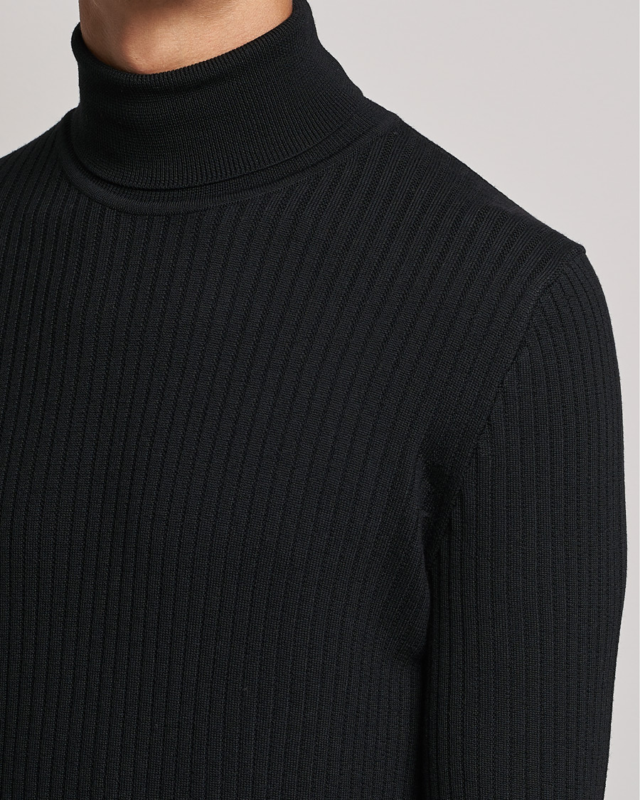 Herre | Trøjer | BOSS BLACK | Lanerio Chunky Structured Polo Black