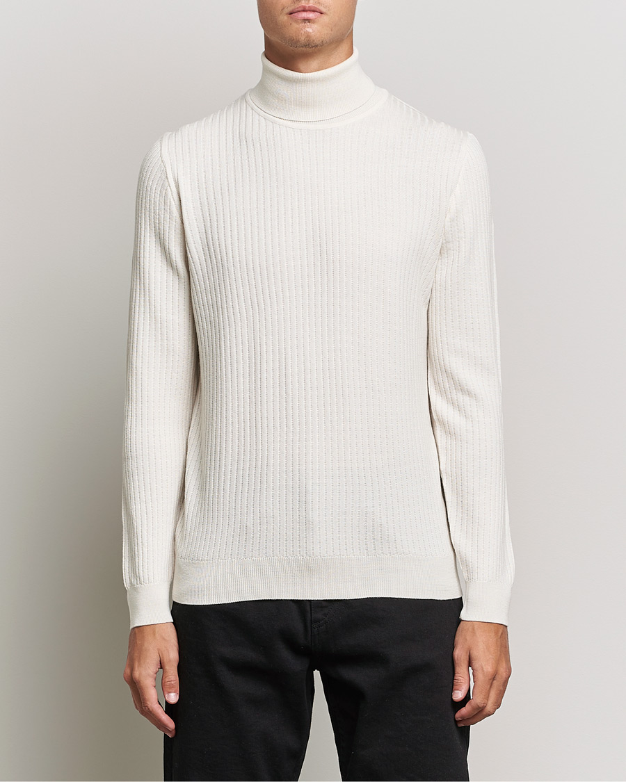 Herre | Trøjer | BOSS | Lanerio Chunky Structured Polo Open White