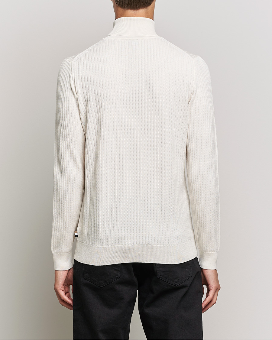 Herre | Trøjer | BOSS BLACK | Lanerio Chunky Structured Polo Open White
