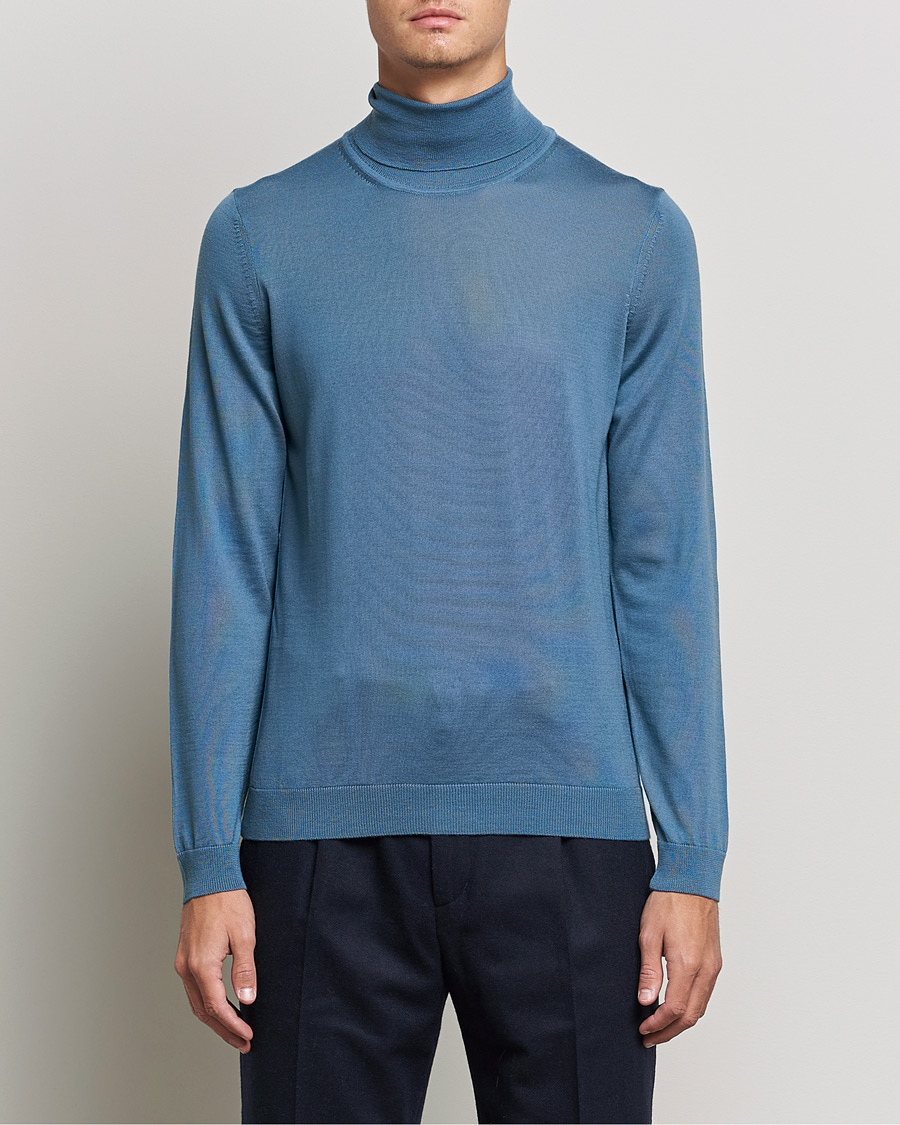 Herre | Trøjer | BOSS BLACK | Musso Merino Polo Bright Blue