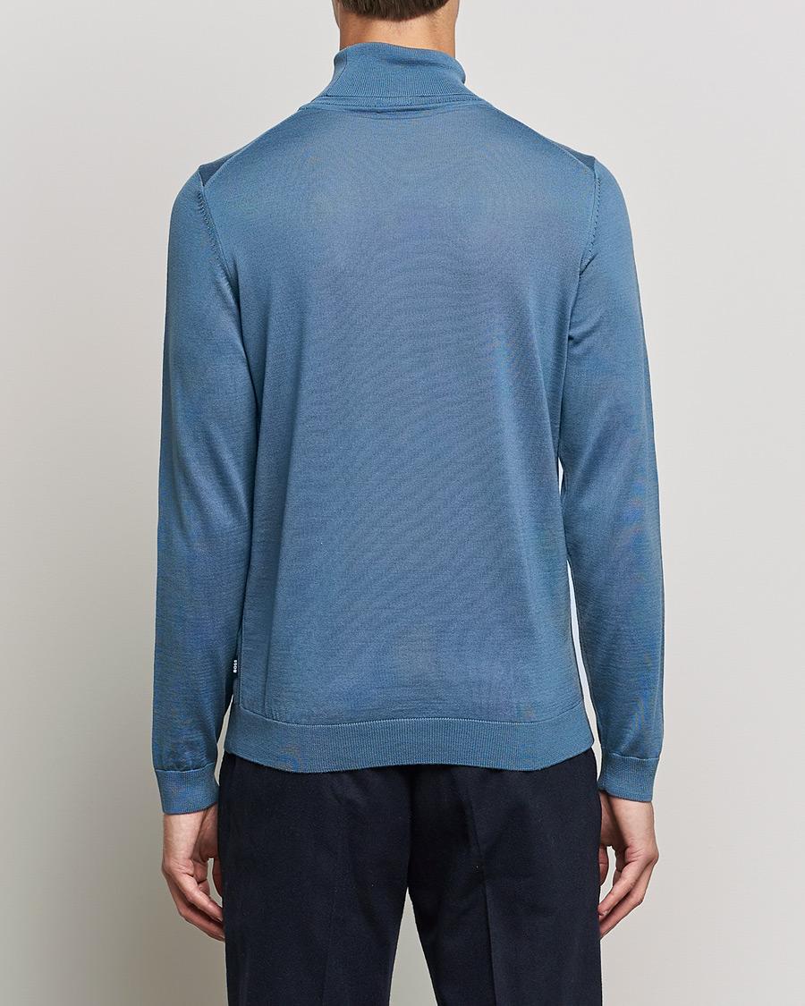 Herre | Trøjer | BOSS BLACK | Musso Merino Polo Bright Blue