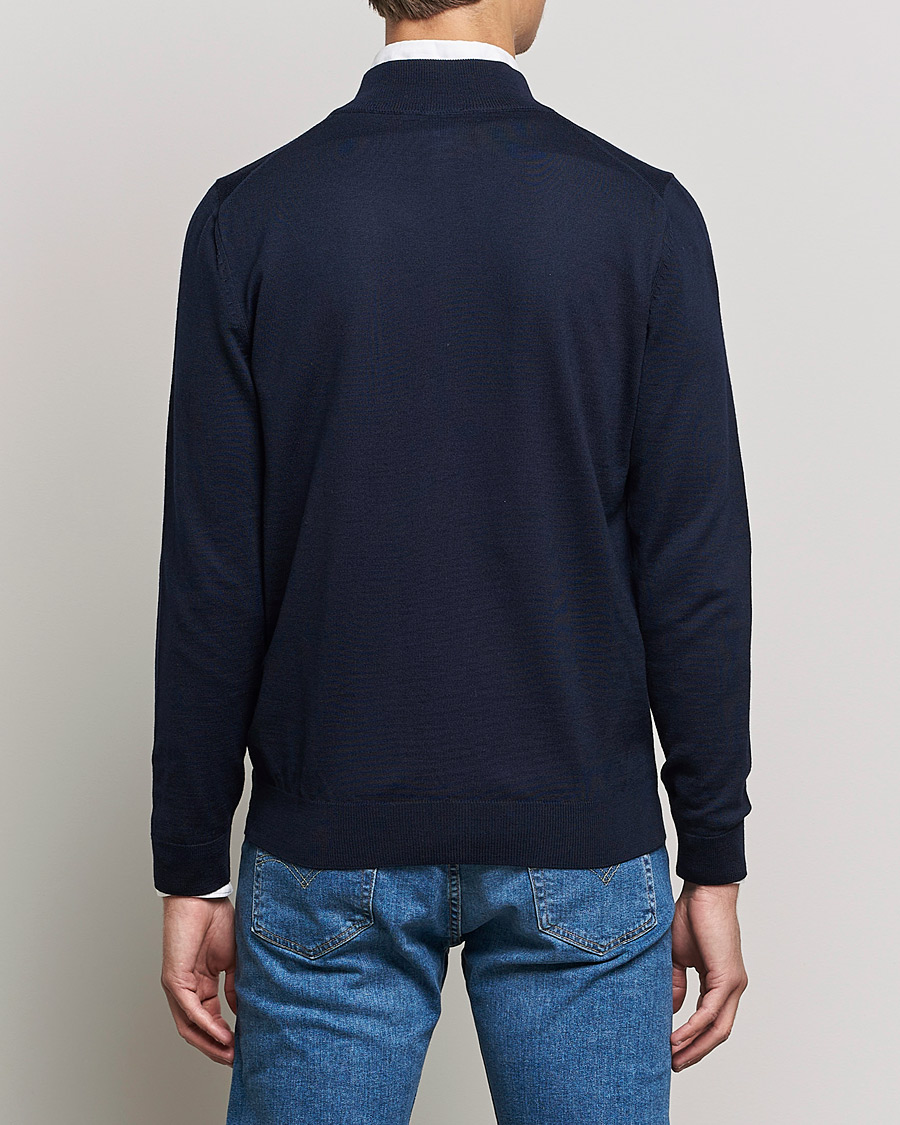 Herre | Trøjer | BOSS BLACK | Balonso Full Zip Sweater Dark Blue