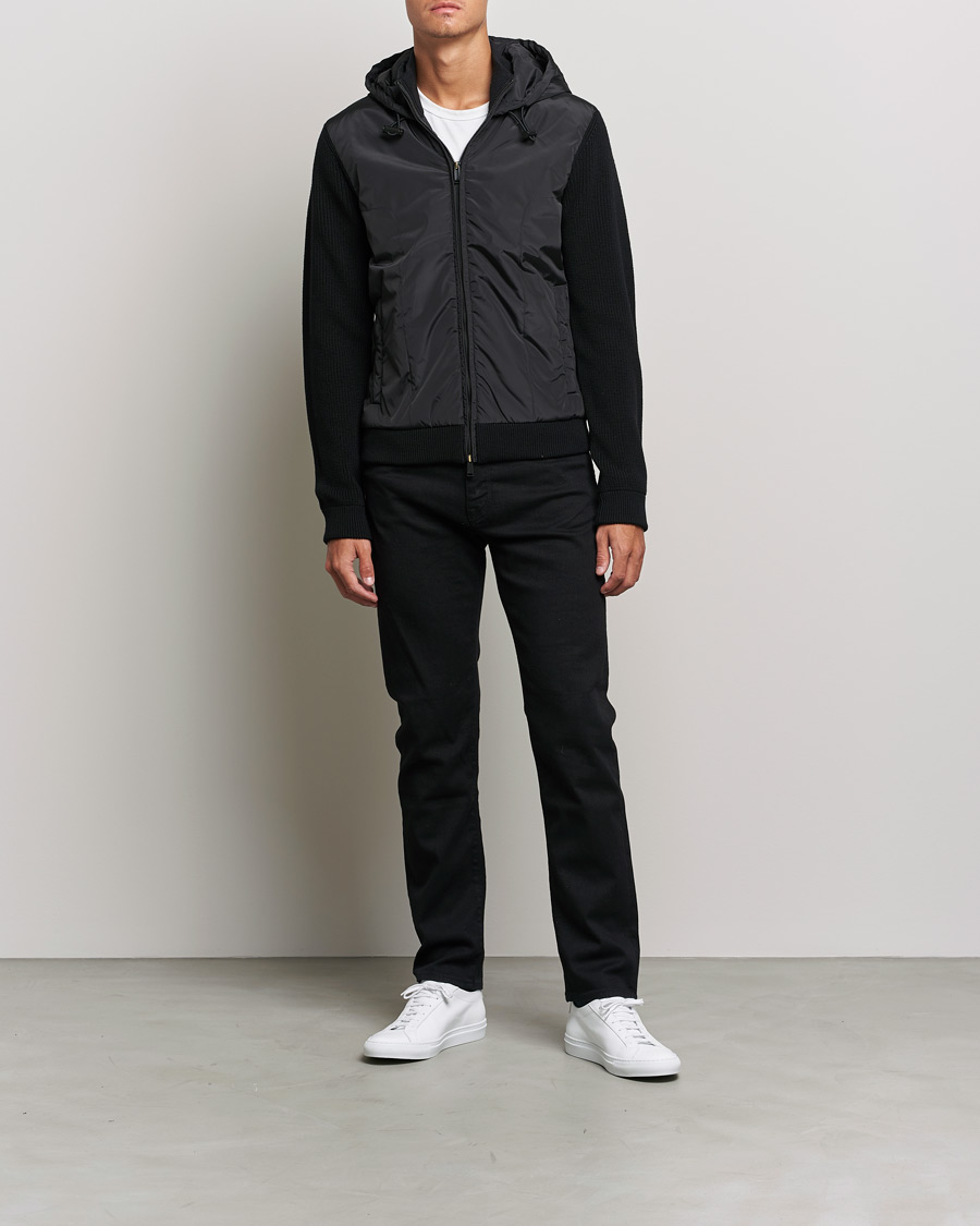 Herre | Trøjer | BOSS BLACK | BOSS Lifo Hybrid Hooded Full Zip Black
