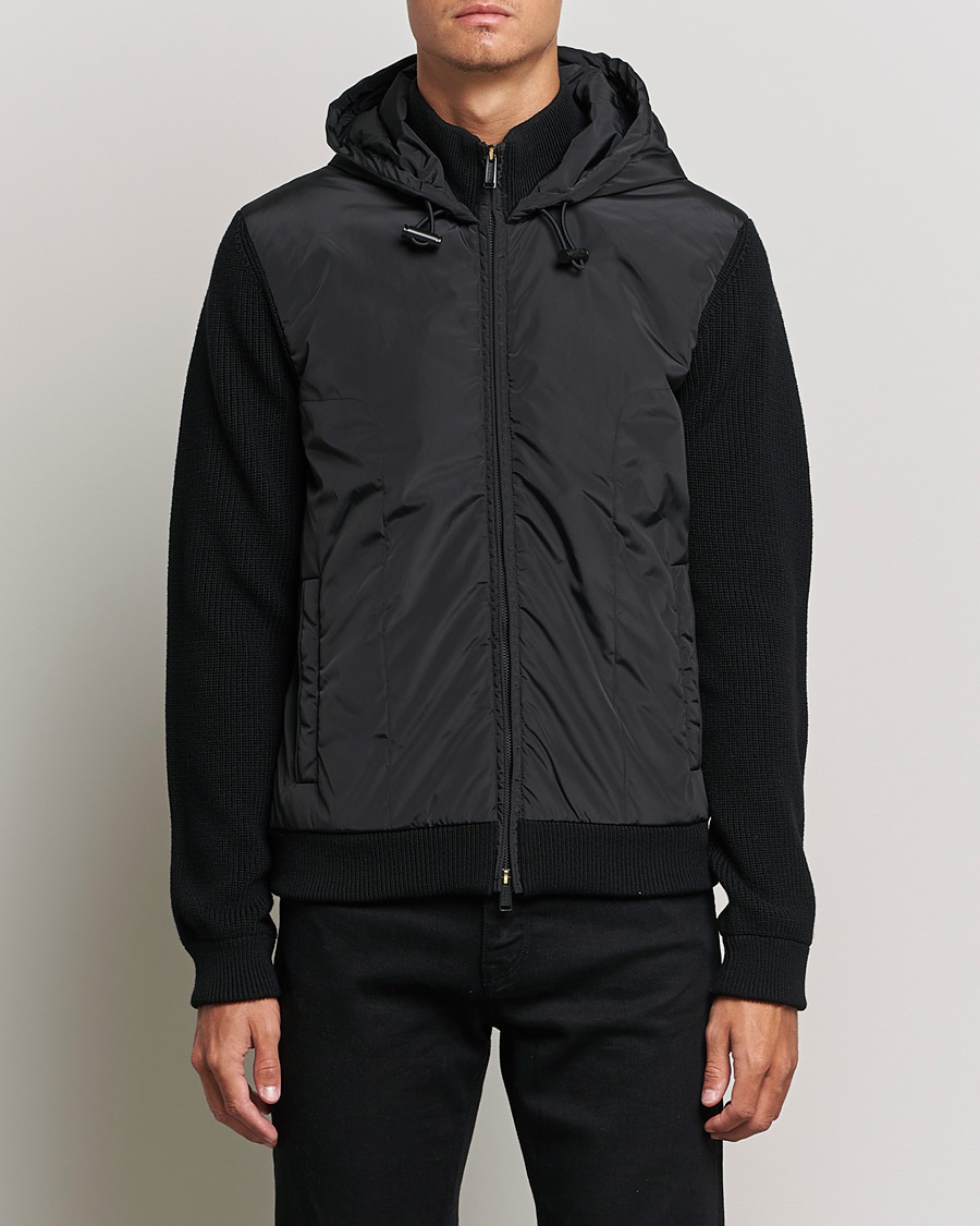 Herre | Trøjer | BOSS BLACK | BOSS Lifo Hybrid Hooded Full Zip Black