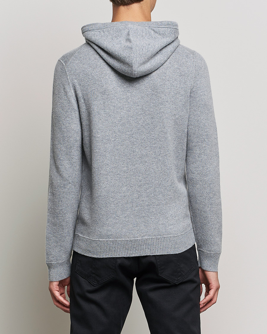Herre | Trøjer | BOSS BLACK | BOSS Tailored Luxus Cashmere Hoodie Silver