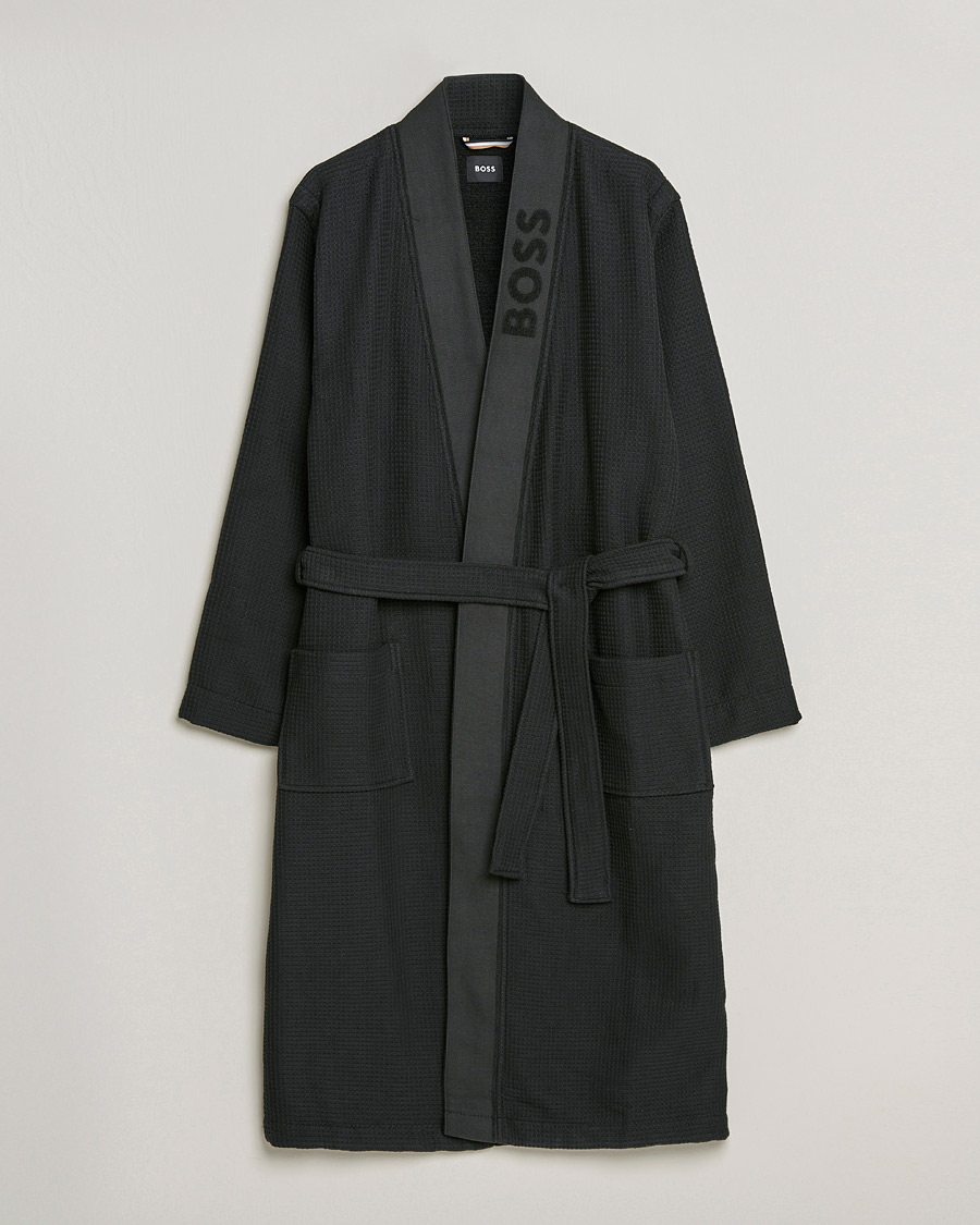 Herre | Pyjamas & Morgenkåber | BOSS BLACK | BOSS Waffle Kimono Black