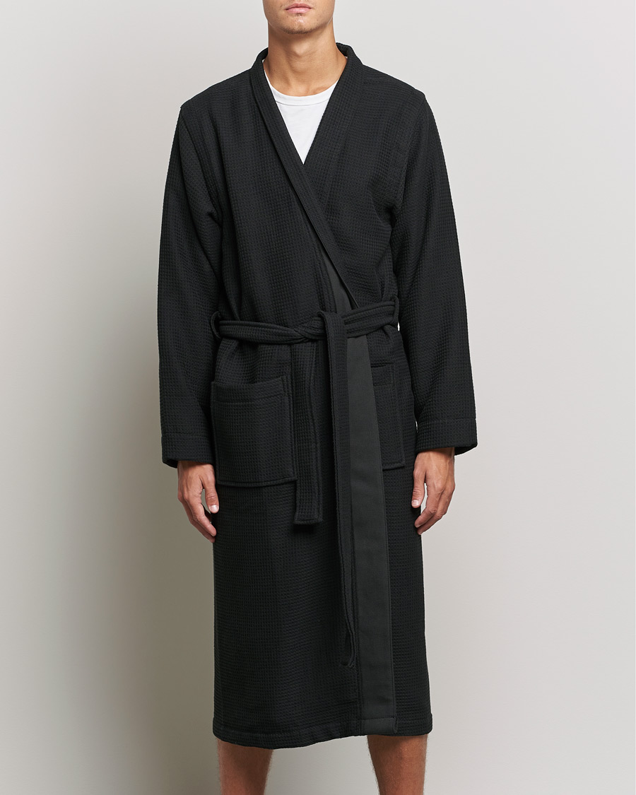 Herre | Pyjamas & Morgenkåber | BOSS BLACK | BOSS Waffle Kimono Black