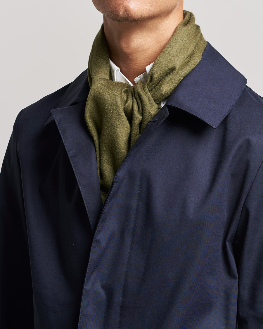 Herre | Scottas Cashmere Scarf Open Green | BOSS BLACK | Scottas Cashmere Scarf Open Green