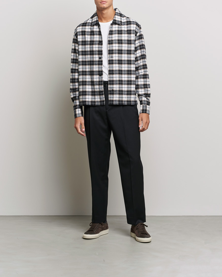 Herre | Skjorter | BOSS BLACK | Nolan Check Flannel Shirt Black