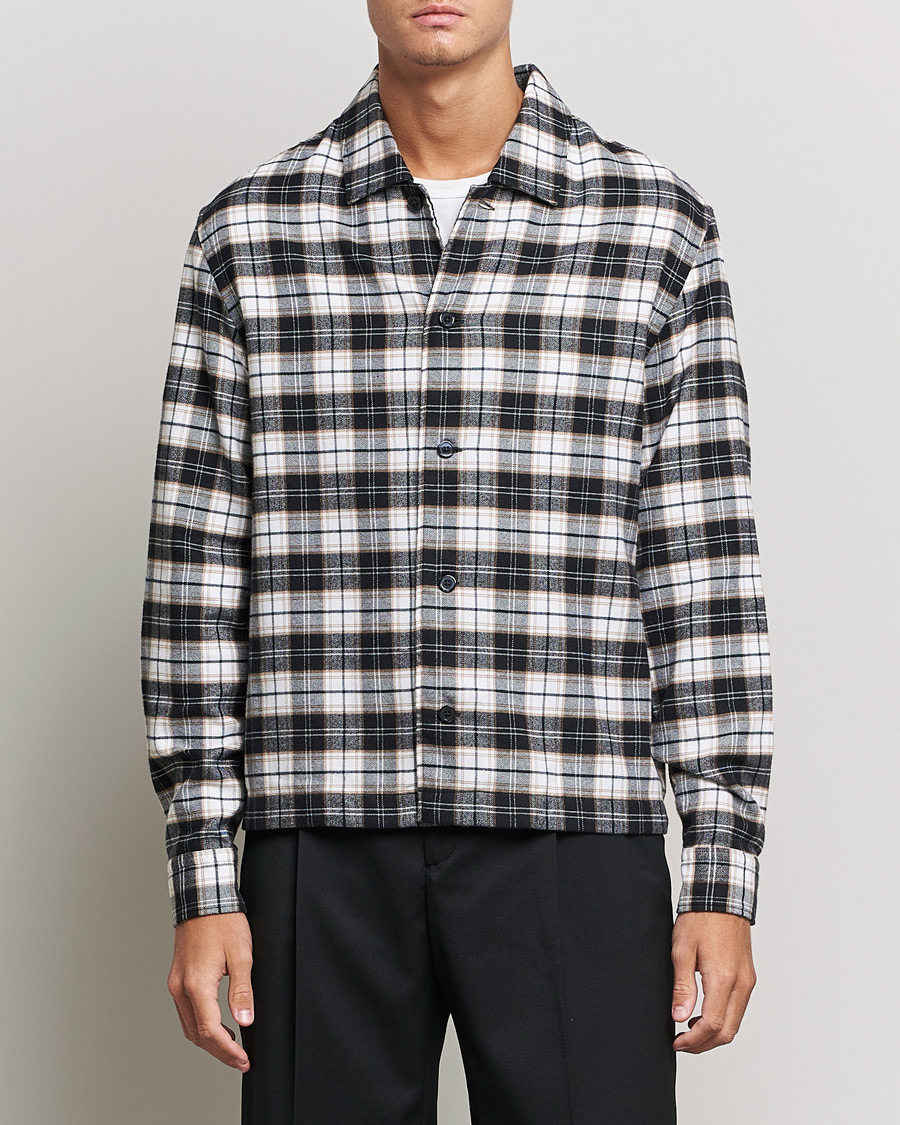 Herre | Skjorter | BOSS BLACK | Nolan Check Flannel Shirt Black