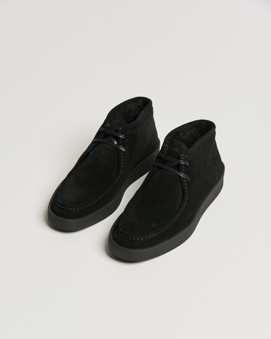 Herre | Sneakers | BOSS | Clay Suede Chukka Sneaker Boot Black