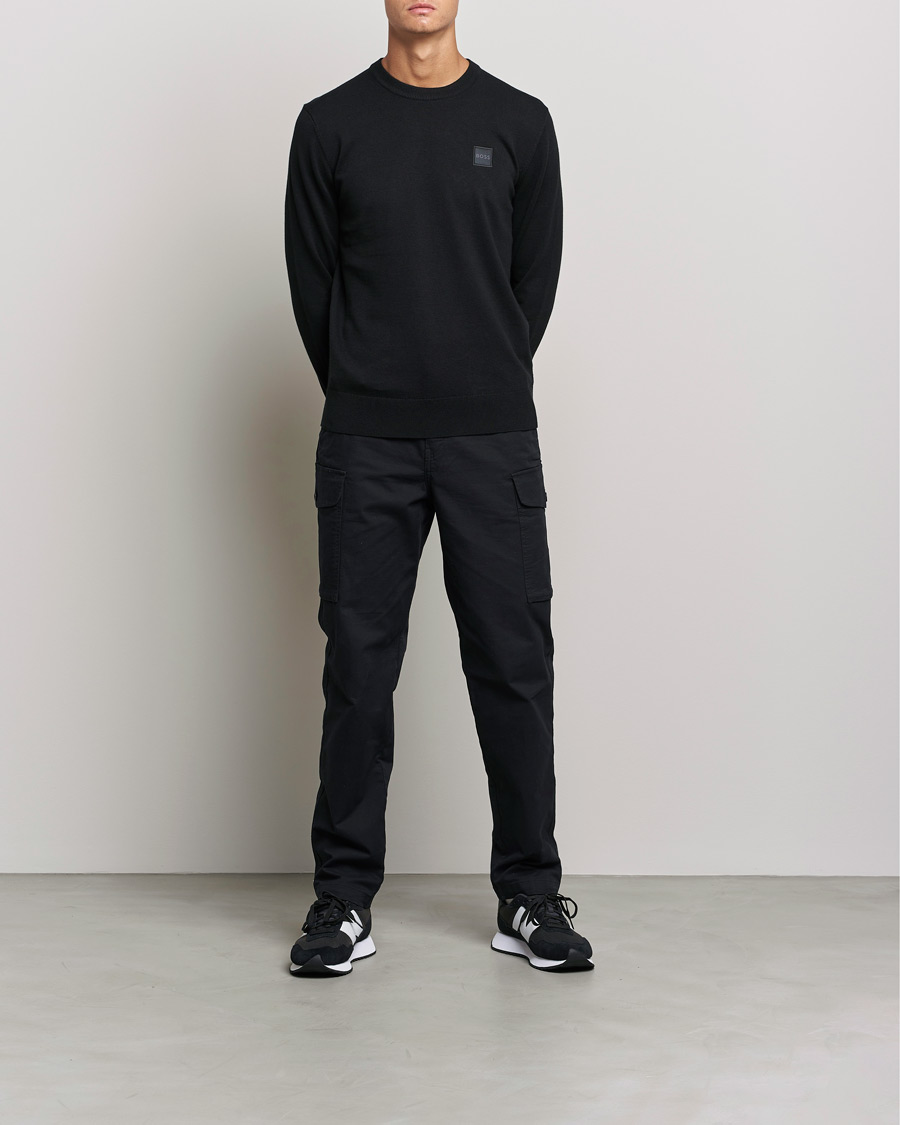 Herre | Strikkede trøjer | BOSS Casual | Kanovano Knitted Sweater Black