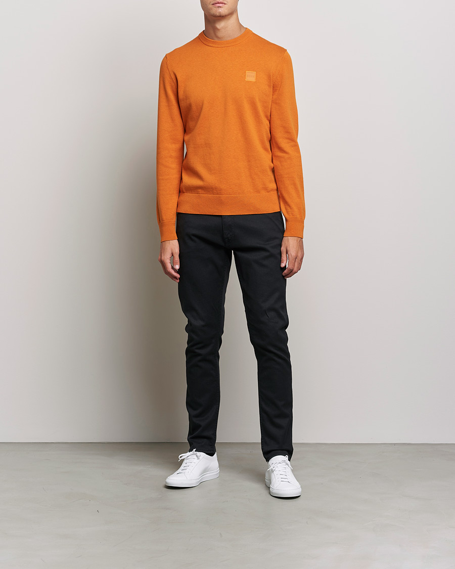 Herre | Strikkede trøjer | BOSS Casual | Kanovano Knitted Sweater Open Orange