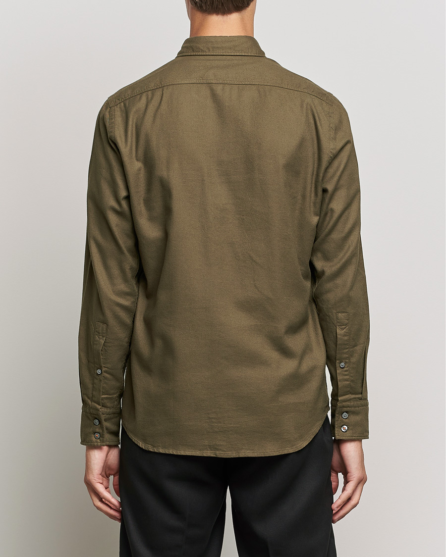 Herre | Skjorter | BOSS ORANGE | Relegant Flannel Shirt Dark Green