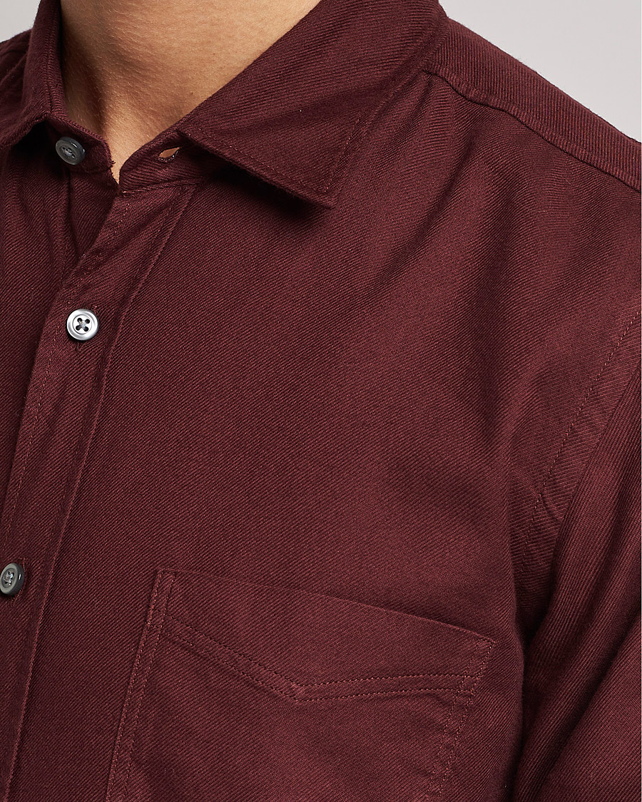 Herre | Skjorter | BOSS ORANGE | Relegant Flannel Shirt Dark Red