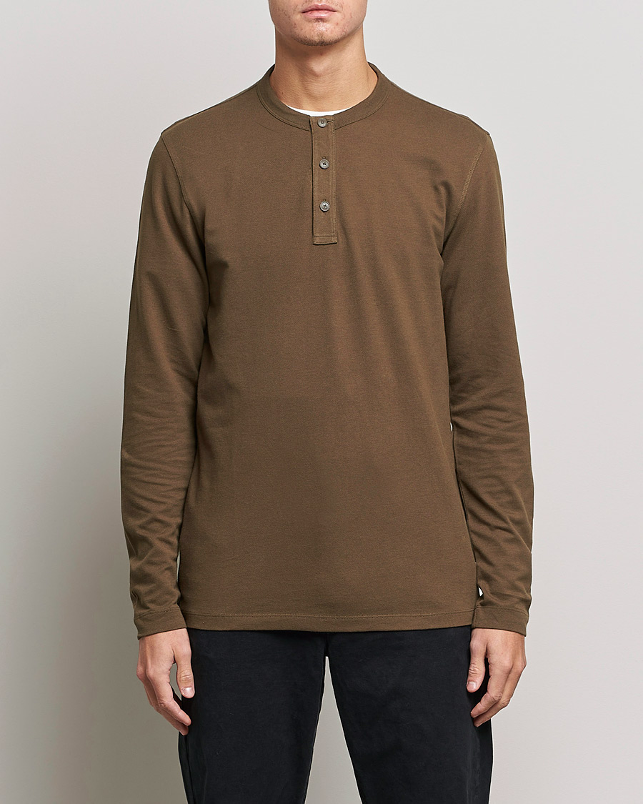 Herre | Trøjer | BOSS ORANGE | Teetwill Henley Dark Green