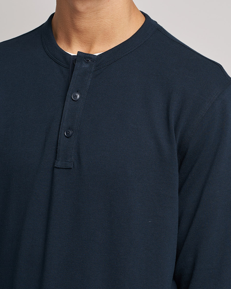 Herre | Trøjer | BOSS ORANGE | Teetwill Henley Dark Blue