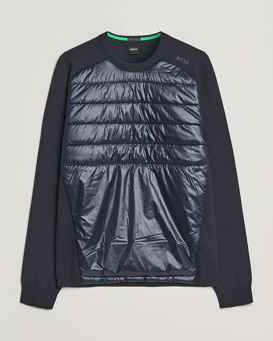 Herre | Trøjer | BOSS GREEN | Zarlim Hybrid Sweatshirt Dark Blue