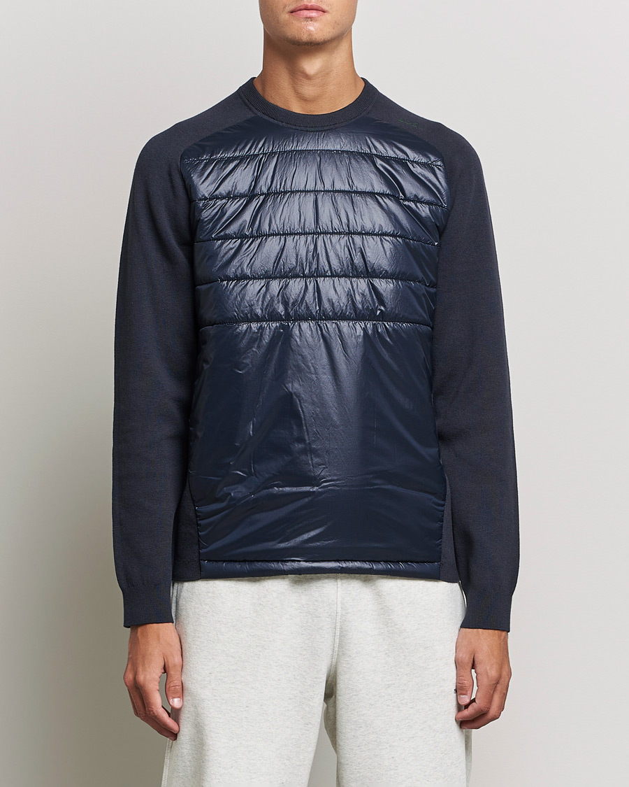 Herre | Trøjer | BOSS GREEN | Zarlim Hybrid Sweatshirt Dark Blue