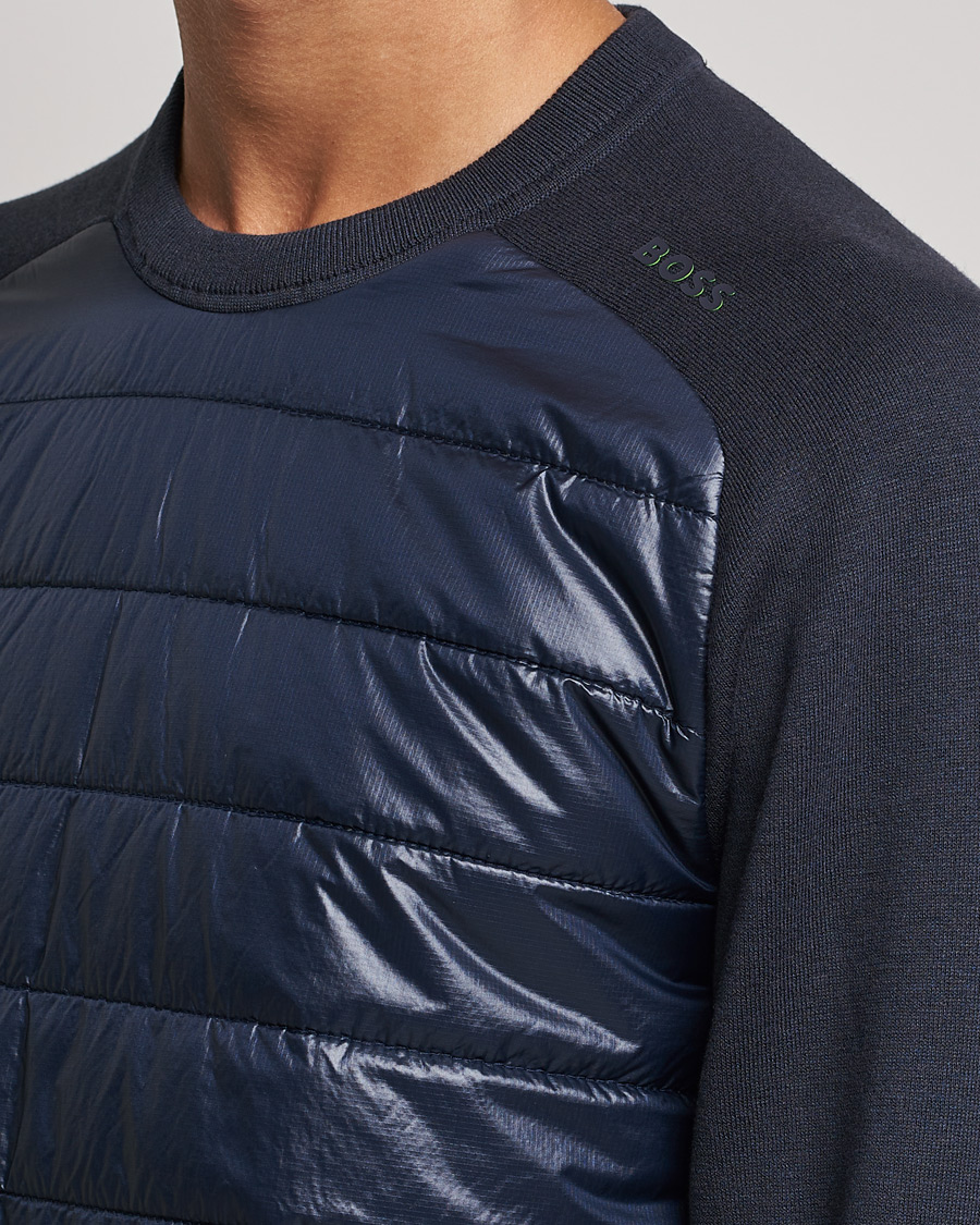 Herre | Trøjer | BOSS GREEN | Zarlim Hybrid Sweatshirt Dark Blue