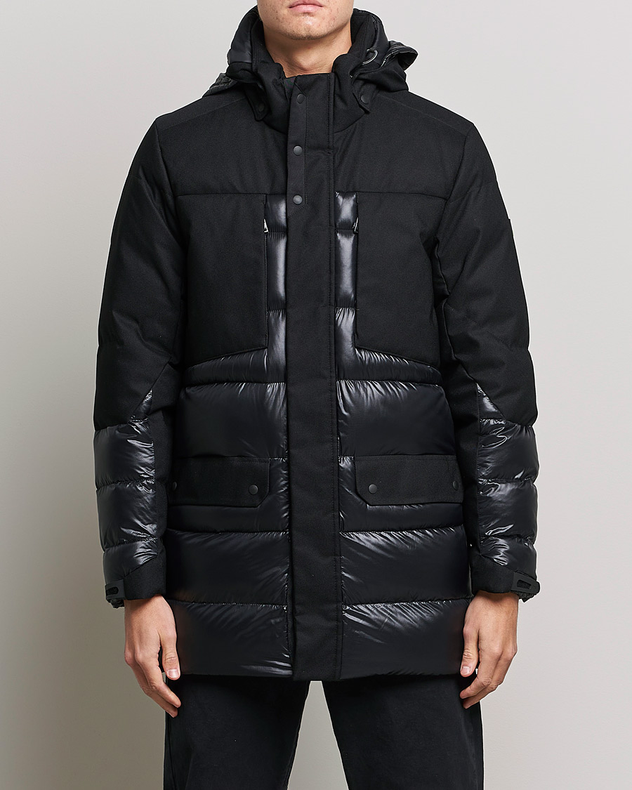 Herre | Vinterjakker | BOSS GREEN | Arviko Semi Glossy Down Parka Black