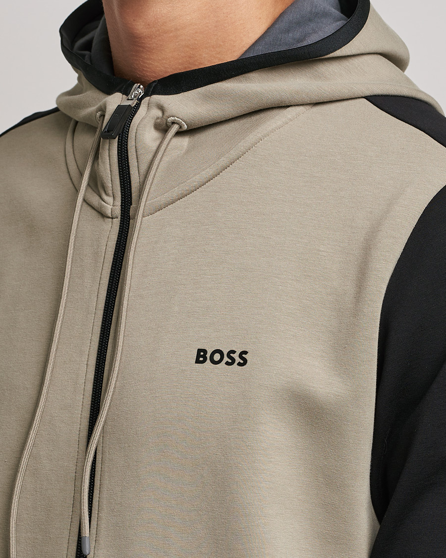 Herre | Trøjer | BOSS GREEN | Saggy Full Zip Hoodie Black